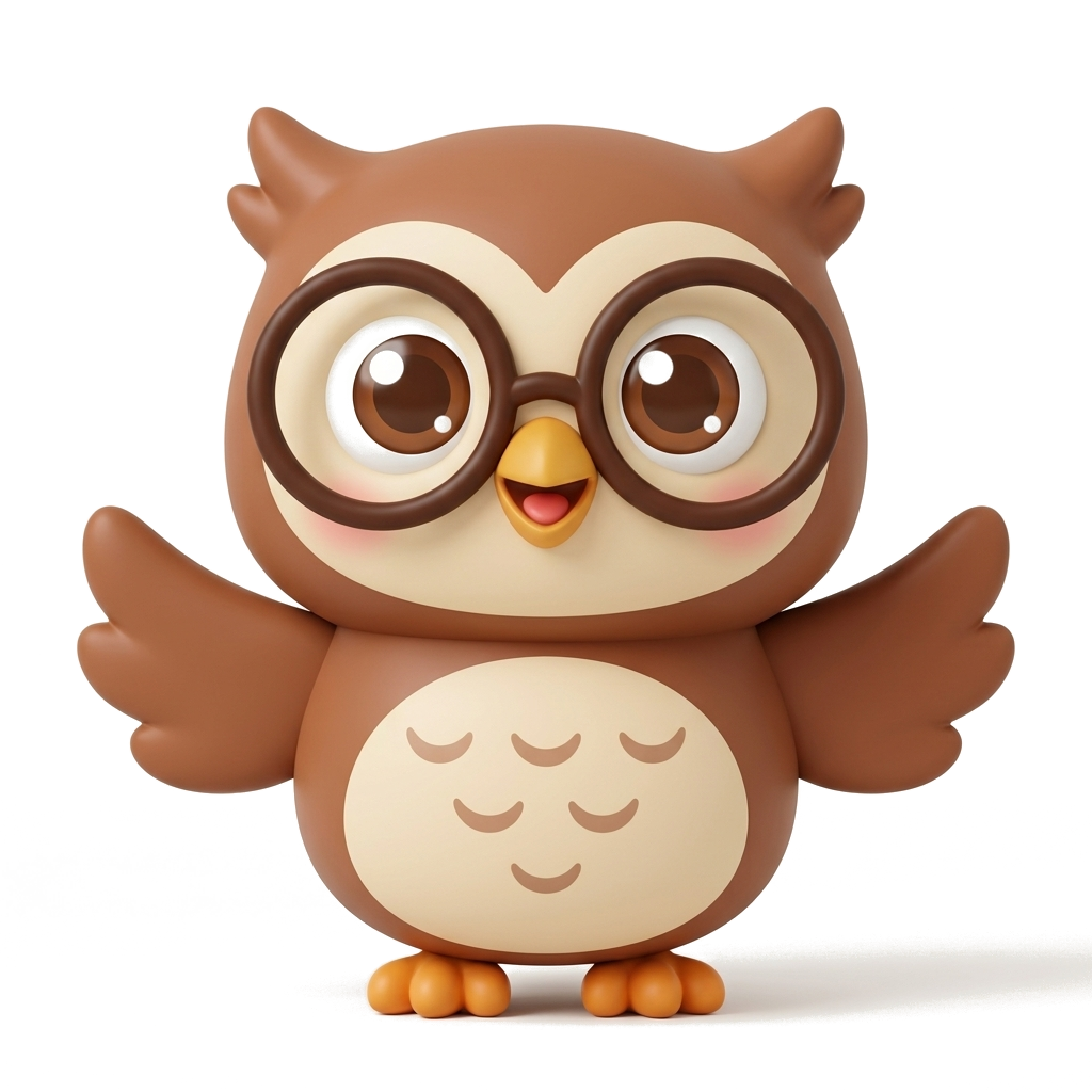 Barnaby the Owl - happy